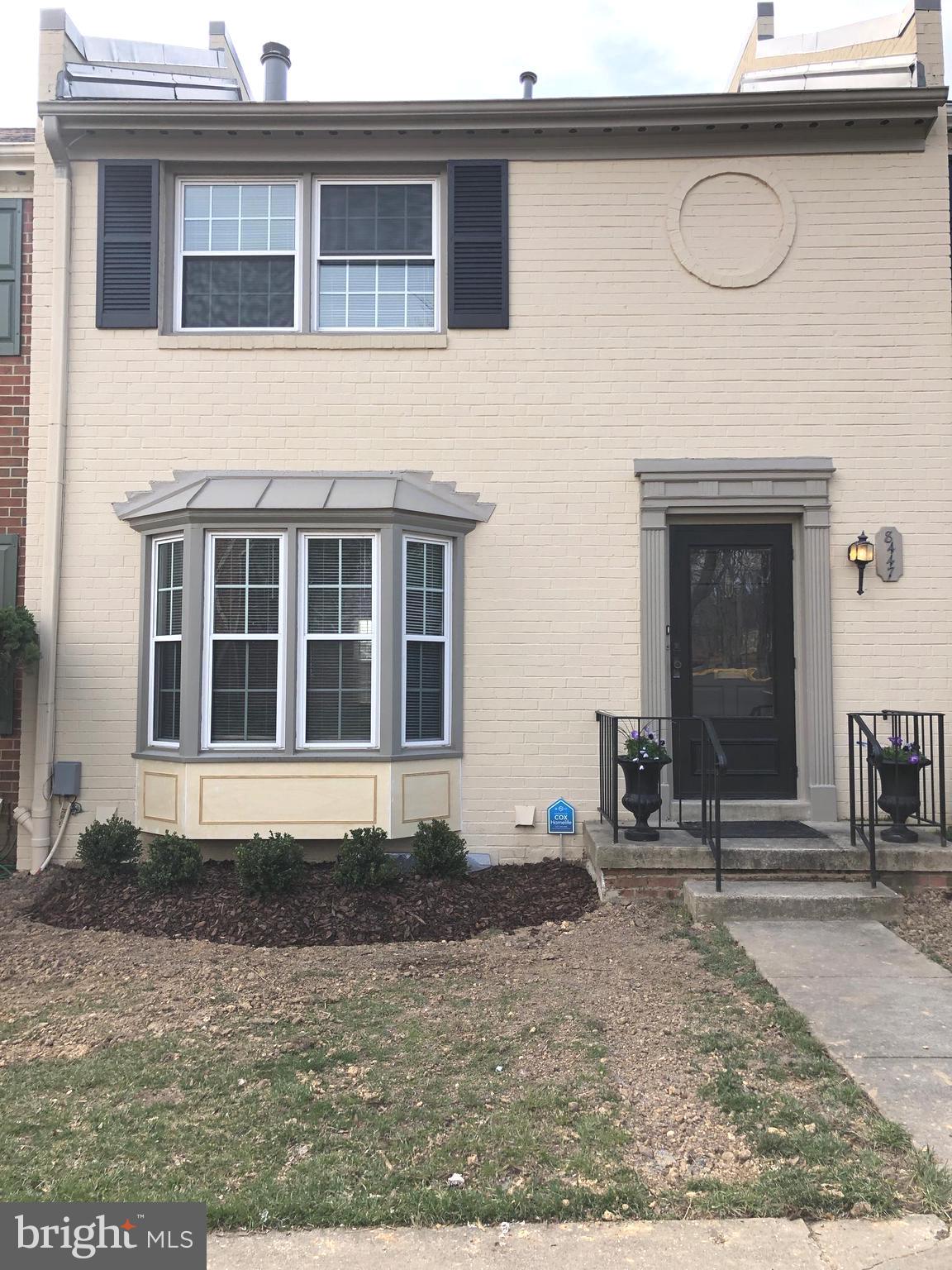 Specious Light & Bright 3 Finished level Townhouse with 3 bedrooms/2.5 Bath, Curved staircase located at Charlestown Subdivision. Finished Basement with Fireplace & Walkout to a Beautiful Private Patio & Parking Spot. Close to Shops, Schools, VRE, 95, 495 and Fairfax PKWY. No Smoking, No Pets. Tenant occupied until September 1, 2025.