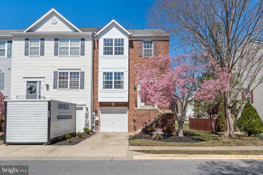 Spacious, end-unit townhome in a great location in Bowie.  Three finished levels offer lots of space. Not only is there lots of space inside the rear extends your space with a deck and  a fenced yard   There is parking in the one car garage and one space in the driveway. Check out this 3 bedroom, 3 full and one half bath beauty.