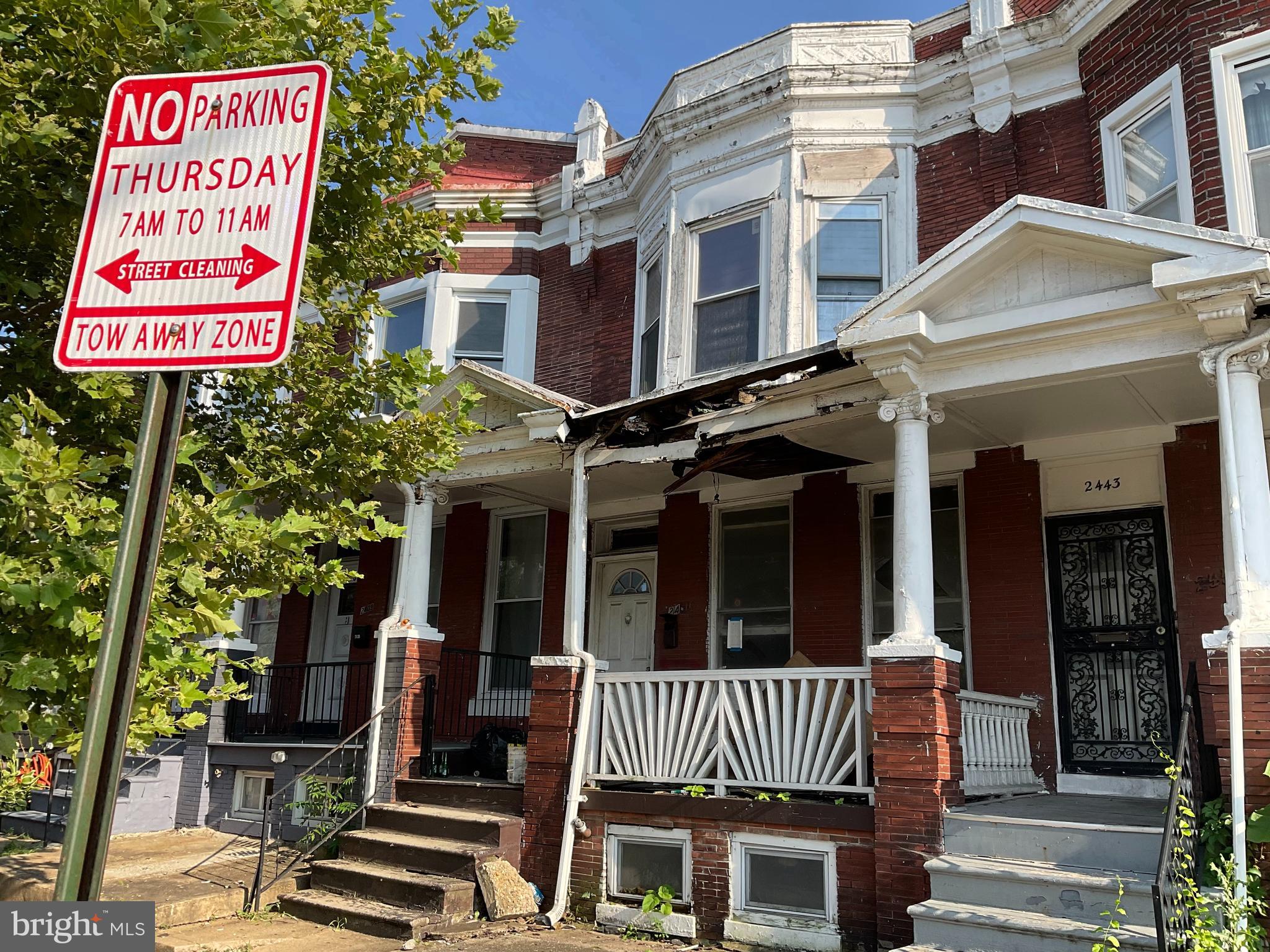 Investor Alert! Discover the immense potential of this large 3-level townhome in Baltimore City. Ideal for savvy investors seeking a lucrative fix-and-flip project or a solid income-generating rental property. This property requires a complete renovation, offering a blank canvas for your vision. Cash buyers only. Act fast!