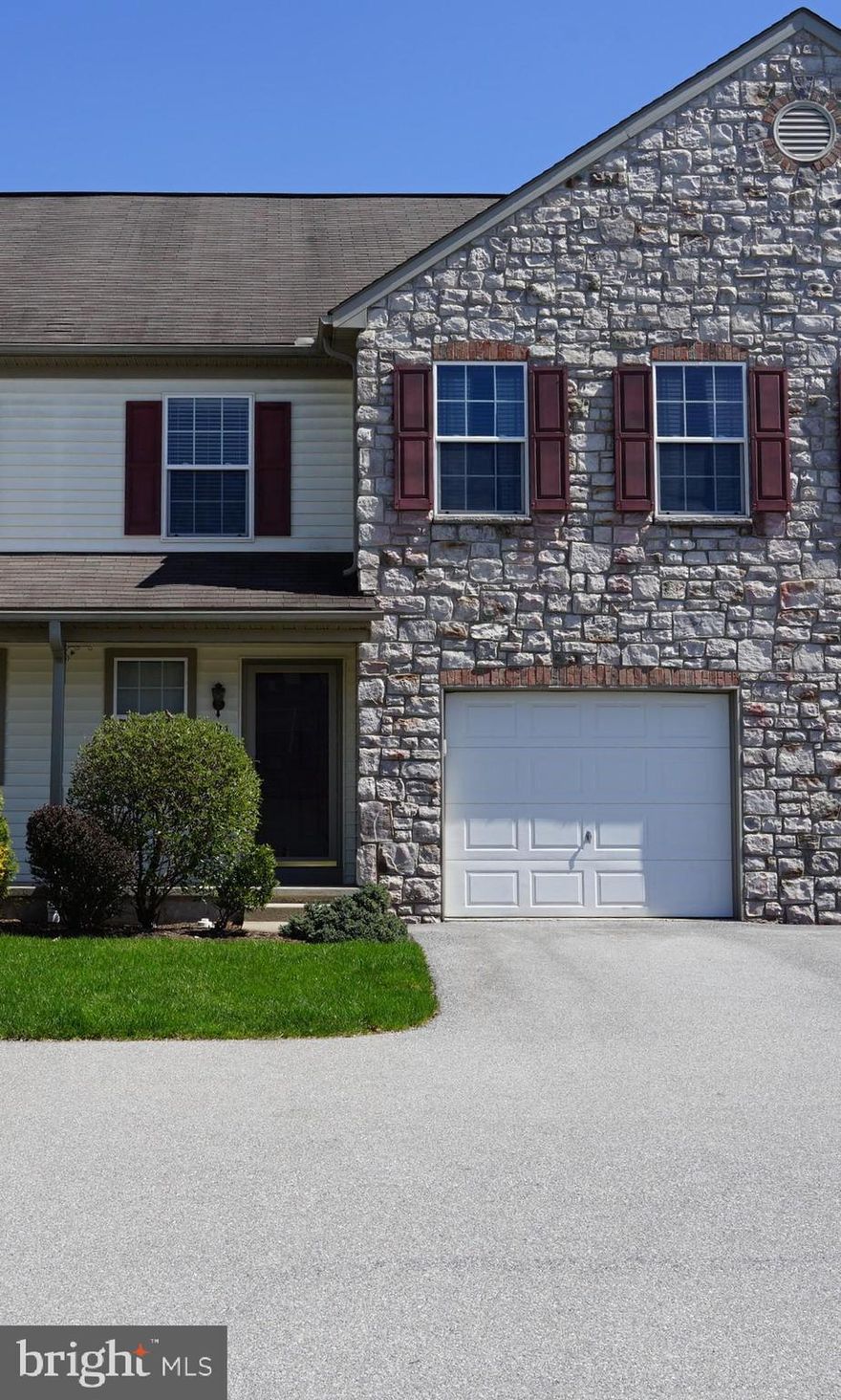 This beautifully maintained townhome has it all! One of the largest floor plans available in Bradford Estates. The 1565 sq ft does not even include the 500 plus sq ft of finished living area on the lower level. If that's not enough, how about a deck & a premium lot that backs up to the woods! Features include a kitchen island, under-cabinet lighting, ceiling fans in all three bedrooms, primary bedroom  with large walk-in closet, a primary bathroom with double bowl vanity and recessed lighting, an electric fireplace in the basement, garage door opener w/ keyless entry, front entry storm door, & more! Enjoy being steps away from a walking path meanders just inside the tree-line.  Close to Harrisburg or Hershey. Walking distance to Aroogas Restaurant. Stainless steel refrigerator and the washer& dryer stay!