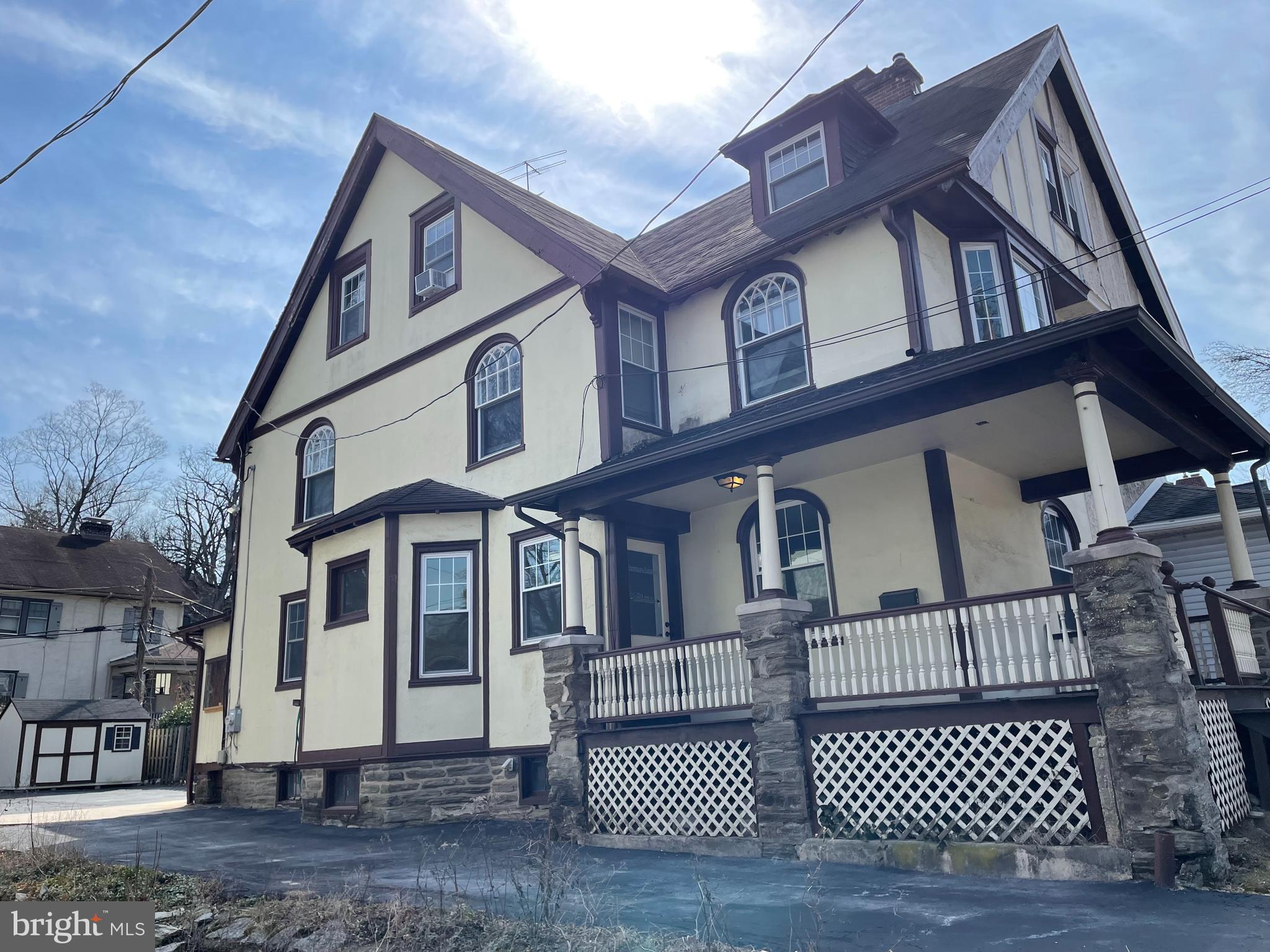 Stop paying rent and bring your office headquarters here ! PREMIUM Montgomery County, Olde Wyncote LOCATION is only a 3 min walk to the Jenkintown train station. First time on the market in over 20 + years, this 3 story Victorian property possesses room for several office operations on 3 floors. With a bit of reconfiguration, the owner could live and conduct business in this large structure!This thriving commercial core area on Greenwood ave. has it all; plenty of street parking, restaurants , gas station, dry cleaners , and numerous professional offices, ez mass transit,and an abundance of private parking on the property. A delightful front porch is ready to provide the occupants fresh air/sun with the approaching sunny season. Stroll through the historic district nearby and enjoy the relaxing public park with spectacular plantings, benches, and a reflection pool.
The interior boasts : 1st Floor :Mud room 11x6, 15x10 Kitchen, 2- Powder rooms, 13x13 office, 13x13 office with fireplace,11x6 Foyer
2nd Floor- 3 offices with one having a bow window viewing center of Greenwood ave.& full bathroom
3rd Floor- Conference room 16x10, 12x11 office & 15x8 office/storage area
Full basement with loads of storage 40x12 with an outside exit
Don't miss this rare opportunity, EZ to show