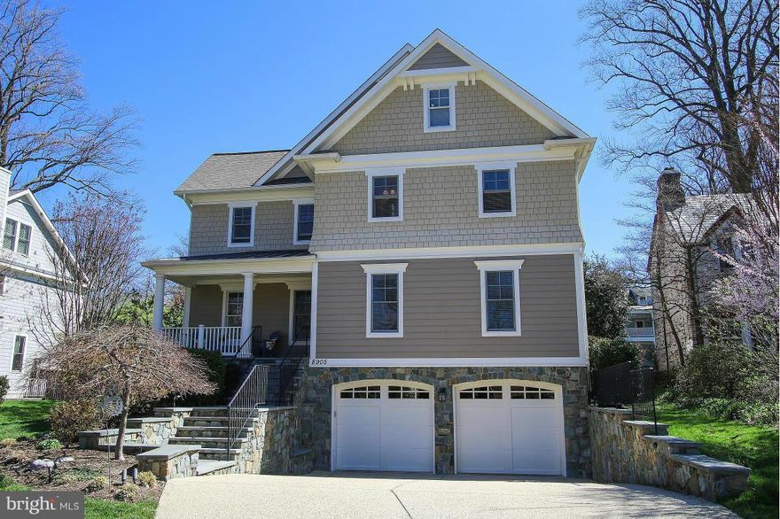 4 Floors of FABULOUS! 6 BR 5.5BA Shows BEAUTIFULLY! Hardwood floors on main and 2nd floor, Chefs Kitchen w/ butlers pantry, screened porch and deck spacious fam rm w/ gas fireplace. Master suite w/ 2 walk in closets sep shower and tub & 2 sinks. Super Sized 4th level with Guest Suite and Rec area. Basement w/ 6th BR FB, Rec Area w/ walk out. Minutes to Walter Reed, NIH, Downtown Bethesda!