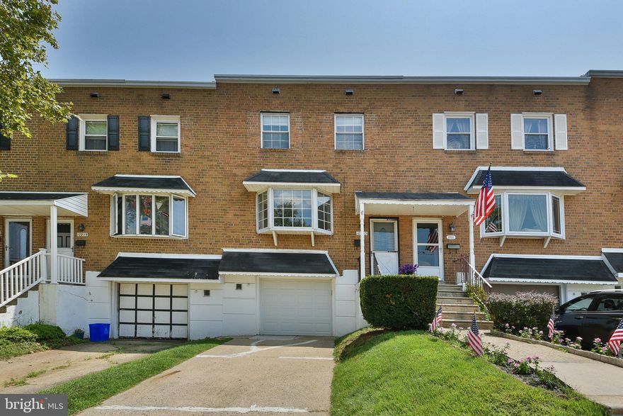 Prepared to be impressed with this beautiful 3 bedroom, 1.5 bathroom classic townhome in the desirable Far Northeast..  Entering the front door brings you into the foyer, and the spacious living room is just up the stairs. The first floor has an excellent floor plan, with the living room, formal dining room, and eat-in kitchen seamlessly flowing into each other. Light pours into the living room from the custom bay window and extends to the formal dining with French doors to large custom deck.  Both of these rooms are fully carpeted with hardwood floors under carpet. The chef of the family will love the eat-in kitchen. This modern kitchen has plenty of cabinet storage space, refrigerator, self cleaning oven, dishwasher and garbage disposal.. Upstairs are the three nicely sized bedrooms. The master bedroom is fully carpeted, has a walk-in closet, and a separate vanity. The two other bedrooms are also fully carpeted and have roomy closets. These rooms share a remodeled full hall bathroom with a tub shower and vanity.   Downstairs you will find that the finished basement with half bath and a walk-out to your fully fenced-in yard. In addition to these amenities, there is also a separate laundry room, and the entire home is cooled through central air. This home is just a short distance from schools, parks, shopping, grocery stores, restaurants, and so much more.