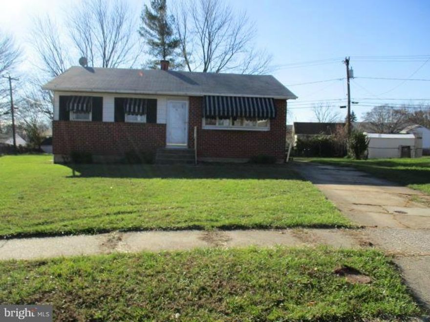 This cute little Rancher in Suburbia offers 2 levels of living space . Nice size deck off kitchen . Off street parking with  side entrance . Hardwood floors through-out main level. Kitchen has been updated in the past. 3 Main level bedrooms and full bath. Lower level was improved and has 1/2 bath, storage and laundry area. Close to schools & shopping . Easy access to 795, light rail and 695.