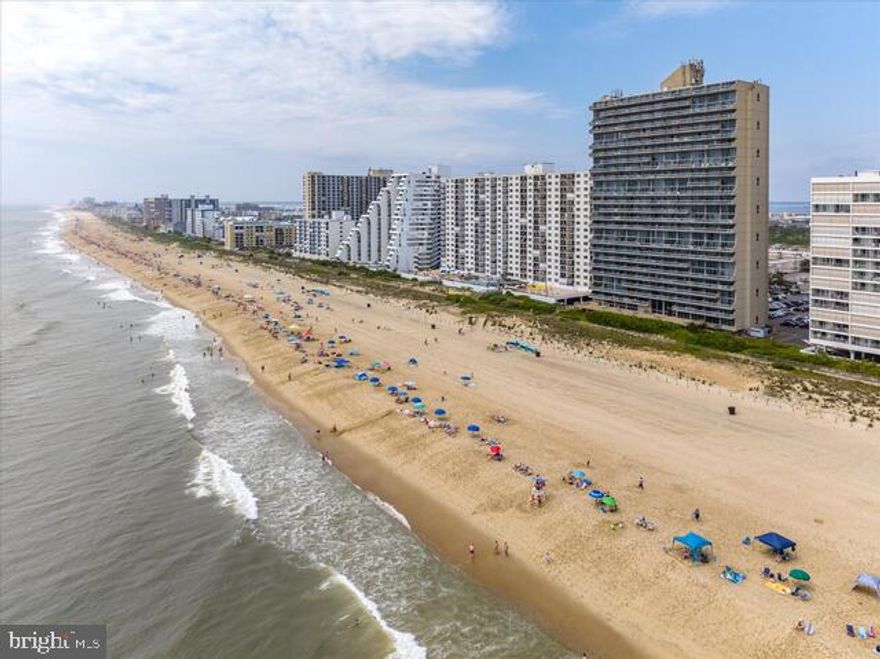 Two balconies with incredible ocean and bay views from this great split-level floor plan. This condo features two floors with an oversized bedroom and bathroom on each floor, and a spacious main living area with a 16th floor ocean front balcony with floor to ceiling ocean views!  All the early birds can watch a beautiful sunrise from the main balcony, but you will marvel over the spectacular Assawoman Bay sunsets from the master suite. The Century I Building offers an indoor pool, fitness center, & sauna. Great rental potential! Sol