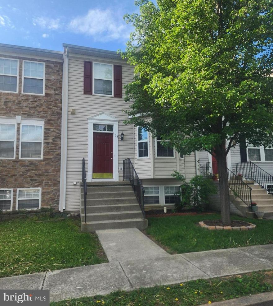 This Townhome has the perfect location for commuters and also backs up to the community playground. You walk in on the main level to a large living room with bay window, and kitchen with luxury vinyl plank flooring. Upgraded granite countertops, island and pantry in the kitchen. The upper level has 3 bedrooms and 2 full bath. All with luxury vinyl plank flooring, New carpet on all stairs. The lower level could be a 4th bedroom or a nice size family room, it has full bath and a laundry room. Deck and fenced backyard that overlooks the community playground. You have 2 assigned parking spaces. Great for a first time home buyers or an investor.