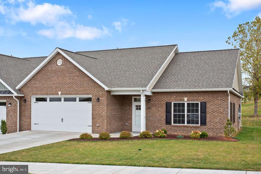 Welcome to Freemont Circle in the quaint Town of Broadway in the Shenandoah Valley! Don't miss the chance as this will be the last one built until Summer 2026. One-Level Living for this "like new" spacious duplex with many upgraded features. The open floor plan features light and airy living area with 9' ceiling open to the kitchen and dining area. Spacious primary retreat with full bath with a dual sink vanity, walk-in tiled shower and large walk-in closet. The 3rd bedroom/den has access to rear patio. The large laundry room hosts large countertops for folding, room for storage along with 2 closets for storage. Oversized double garage includes the mechanical closet, storage room and stainless steel utility sink. A list of upgrades are attached in documents. Conveniently located to Broadway's small town amenities including small shops, dining, schools, parks with walking trail, playgrounds, festivals, ball fields, pool and creek frontage. Within 2 hours of major airports and DC.