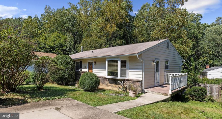 This 3-bedroom, 3-bath rancher sits on over 1/3 acre lot and offers a great opportunity to own in one of Annapolis's most desirable neighborhoods. It offers a wonderful blend of comfort, space and convenience of one-floor living . It also features a walk-out basement complete with a full bath—perfect for a home office, or a cozy retreat and ample room for storage or more finished space. The large, fenced backyard is great for pets, gardening, entertaining, or play - and a concrete driveway adds ease and functionality with off-street parking.  A great opportunity to make this house your home.

Located in close proximity to the community elementary school and conveniently located just minutes from Downtown Annapolis, Naval Academy, Luminis Health, and major commuter routes.  This home is ideal for those seeking both tranquility and accessibility.  
​