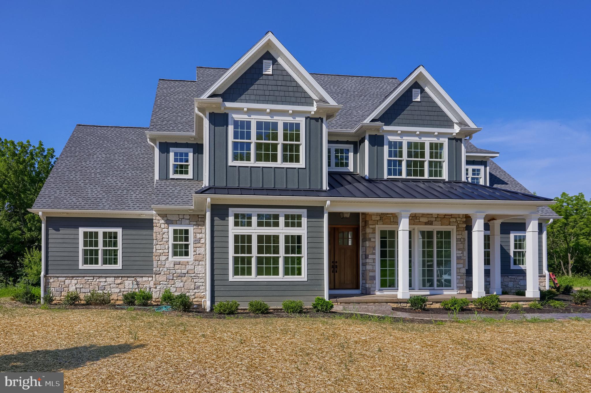 Custom similar home by Greystone Construction to be built in Manheim Township School District. Spacious family room with fireplace open to gourmet kitchen with large island. Primary bedroom on main level, study that could be used as a 2nd main level bedroom if needed, open floor plan with detailed tile work, moldings & trim throughout, 14 foot ceilings on main level, built-ins, sunroom, covered porch with fireplace adjacent patio, upstairs has 3 additional bedrooms and a loft area.