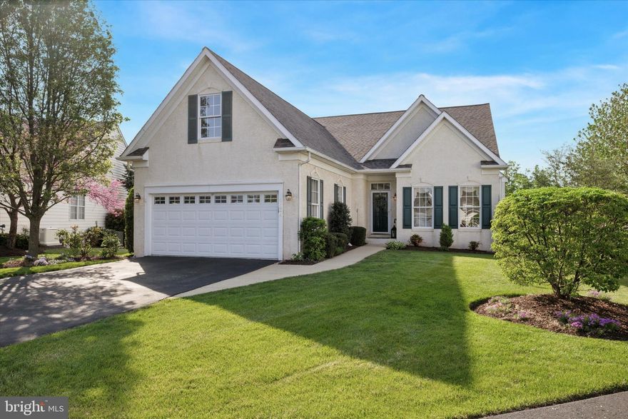 Welcome to The Colony at Skippack, an exclusive gated 55+ community where luxury meets convenience. 
 This wonderful community, nestled in historic Skippack Village, has amenities galore to upgrade your lifestyle: A heated pool, lush landscaping, extensive walking paths, and a clubhouse.  Fun additions like a bocce ball court and cornhole games enhance your social life.  Situated on one of the larger lots in the community, on a private cul-de-sac, this home is perfect for anyone who wants or needs first floor living.  The main floor features over 2,000 square feet of living space, including an Owner's Suite and a second bedroom + full bathroom.   You will not have to sacrifice any space here - there is plenty of room for family and friends including a sitting room, dining room, living room, and spacious eat-in kitchen.  The kitchen is the heart of the home, with an island & bar seating, granite countertops, oversized cabinetry, and a the most charming window seat where you can sit and enjoy a morning cup of coffee.  The living room features a gas fireplace and many windows for plentiful natural sunlight.  Enjoy the relaxing sounds of nature on the spacious Trex deck, with nice privacy from the surrounding mature landscaping.  Upstairs, you'll find the 3rd bedroom, which is perfect for guests or an office/hobby room.  The full unfinished basement has untapped potential and could be finished to add another 1,000+ square feet of living space if desired.  Oversized garage has space for both parking and extra storage.   New roof (2023) and New hot water heater (2021)!   Conveniently located in historic Skippack Village, where residents enjoy easy access to the walkable town with quaint shopping and gourmet dining, as well as proximity to major shopping destinations in Collegeville and Limerick. Throughout the year, Skippack Village is known for some of the finest signature events in the area!  Winter, Spring, Summer and Fall, there's always something to do in Skippack:  Live music, The French Market, Wine Festival, Food Truck Festival, and the 4th of July Parade which starts right at the end of the street!   Professional photos coming soon.  Showings begin 5/6, so make an appointment today to see everything this beautiful home has to offer.