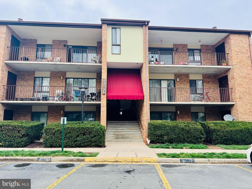 Balcony Overlooking Trees, Huge Primary Bedroom with Double Walk in Closets. Washer and Dryer in the Unit, New Paint, 3 year old Laminated Floor, High Efficiency Heating and Cooling.  Super Quiet Brick Construction and  Reserved parking.  HOA includes: Hot water and Extra Storage room. Walk to Shopping and Transportation. Only minutes to Kentlands and Milestone.