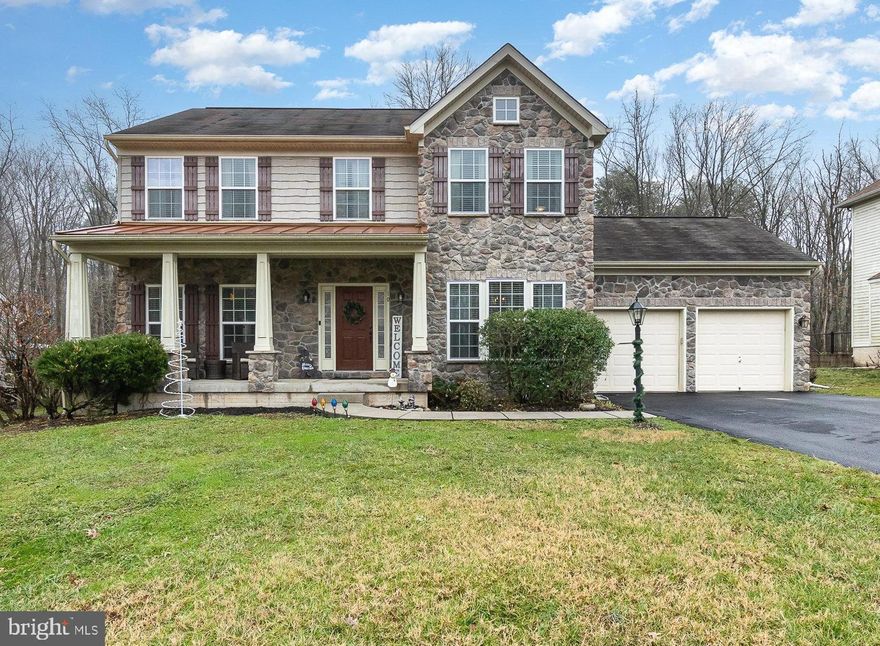 **Multiple offers received**Welcome to Candlelight Ridge, one of the most sought-after communities in North East, Maryland! This stunning 5-bedroom, 3.5-bathroom home offers exceptional living space with beautiful stone front and inviting covered front porch.  Built in 2011, the main level features gleaming hardwood floors throughout,  spacious kitchen with elegant granite countertops, upgraded 48" cabinets, and formal dining room.  Enjoy your cozy breakfast room with bump-out.  Large family room boasts a stone propane fireplace and 9' ceilings, adding to the home's inviting atmosphere.
Upstairs, You will find all new floors, expansive master bedroom offering luxurious en suite bathroom with a soaking tub, double sinks, and a stand-up shower, all complemented by ceramic tile floors. Also, 3 additional generously sized bedrooms, a full bath, and convenient laundry closet complete the upper level.
Amazing lower level is a true highlight, featuring huge rec room,  bedroom #5,  full bath, utility room, and a storage room. This space could easily serve as an in-law suite, offering privacy and comfort. 
Conveniently located just minutes from the charming town of North East, North East is a town with “Something for Everyone” and is nested at the head of the Chesapeake Bay.  Located only 50 miles from Baltimore or Philadelphia, via Interstate 95.  With a resident population of nearly 4,000 people, this beautiful quaint town also host thousands of visitors during the summer months for our famous restaurants, antique shops, North East River and abundance of charm.  This home is the perfect blend of comfort, style, and location.  Call me today to schedule your tour.