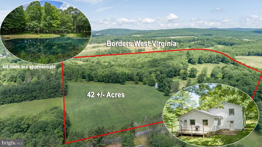 Your opportunity to own 42 acres gorgeous acres with an equally beautiful pond plus a completely renovated 3 BR 2.5 Bath home all neatly set up in a great location.  The gently rolling property borders the State of West Virginia, but is located less than 7 miles from Oakland and Herrington Manor State Park.  The property also within a few miles of the Youghiogheny River.   Featuring beautiful pastures, woods and an inviting pond, the property is ideal for just about any need or use.    The home has been completely renovated on the inside and the outside offers new windows, roofing , and siding.  With over 700' of county road frontage, the property is easily accessible regardless of the weather and or conditions.