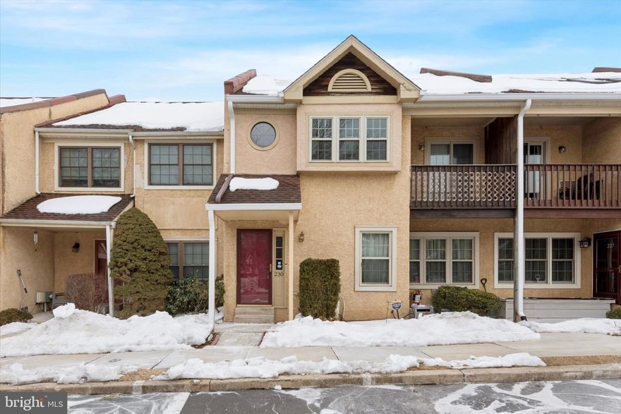Welcome to easy living in desirable Exton Crossing. This move-in ready townhouse offers a bright, open layout and thoughtful updates throughout.

The main living area features an open-concept design that seamlessly connects the living room, dining space, and updated kitchen—perfect for everyday living and entertaining. The kitchen showcases stone countertops, a breakfast bar, refreshed cabinetry, and stainless steel appliances, all less than five years old. A fresh coat of paint throughout most of the home adds a crisp, modern feel.

With three bedrooms and two full baths, the layout offers flexibility. Two generously sized bedrooms are located on the main level, while the spacious primary suite occupies the upper floor. This oversized retreat includes a custom walk-in closet, skylights for abundant natural light, and a recently renovated en-suite bathroom.

Additional upgrades include a replaced gutter system (Oct 2025), newer major systems and appliances, central air, and updated windows.

Enjoy low-maintenance living with community amenities that include a pool, tennis courts, basketball court, baseball field, playground, and cul-de-sac setting—all conveniently located near shopping, dining, and major routes.