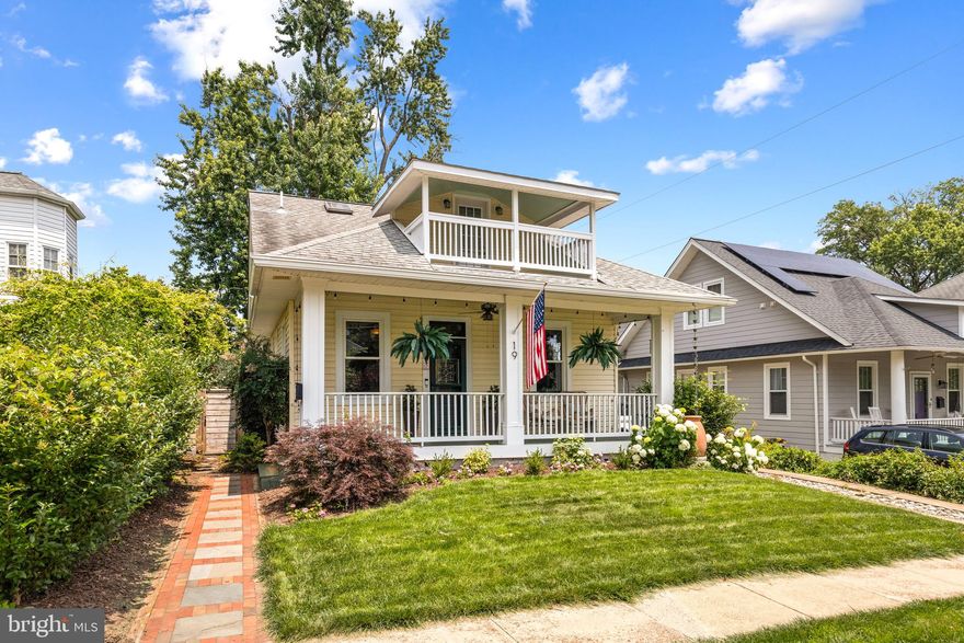 Welcome to 19 West Wyatt Avenue, a modern bungalow located in the charming Del Ray neighborhood. This exquisite home offers a perfect blend of sophistication and comfort, with original wood trim and hardwood floors complemented by a contemporary kitchen and bathrooms. Boasting 4 spacious bedrooms plus 3 full luxurious bathrooms within its 2,260 square feet of meticulously designed living space, you will enjoy outdoor living as well on the front porch or expansive rear deck overlooking beautifully landscaped grounds. 

Step inside the generous living room leading to the dining area with bar service and a kitchen with abundant storage. Adjacent to the living room is a cozy library with a fireplace and built in shelving, creating an inviting atmosphere for reading or entertaining. Around the corner is a bonus room ideal for a home office complemented by a full bathroom. The main level primary suite opening to the rear deck is a true retreat, offering convenience and privacy.

Upstairs you will find an expansive lofted bedroom with built in cabinetry storage that leads to a balcony overlooking the front yard. Two additional bedrooms and a full bath complete this floor. Practical amenities include a laundry room on the main floor, a walk-in closet off of the primary suite, a basement for additional storage in the home, and a fully fenced in rear yard with a shed. 

This home is an embodiment of style and functionality, offering a refined lifestyle in a sought-after location. Located 3 blocks from Mount Vernon Avenue and neighborhood favorites Piece Out, Cheesetique, St. Elmo's Coffee, and the weekly farmer's market. Don’t miss the opportunity to make this modern gem your new sanctuary.