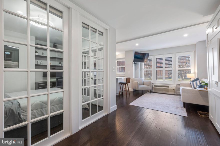 This beautifully renovated studio  at Gateway Condos in Georgetown offers the perfect mix of style, space, and convenience. With amazing natural light pouring through large windows, you'll enjoy full views of the courtyard, creating a bright and airy feel throughout. The studio is designed for optimal storage and efficiency, featuring Frigidaire appliances, liebherr refrigerator and murphy bed/desk combo that’s perfect for visiting guests or doubling as a work-from-home space.

The updated kitchen is sleek and functional, with stainless steel appliances, while the bathroom boasts clean, modern finishes. Every inch of the space has been thoughtfully renovated, making it move-in ready and low maintenance.

Step outside and you'll be in one of the most sought-after locations in Georgetown. The condo has an impressive 95 walk score! Just steps away from everything you need. Enjoy the surrounding parks like Rock Creek & Potomac Parkway, Rose Park Recreation Center,  Sheridan Circle and Dupont Circle. And of course, Georgetown’s shops, cafes, and restaurants are all within easy reach! 

This studio combines the best of modern living with an unbeatable location. Whether you're looking to relax by the trails or enjoy all that Georgetown has to offer, this place has it all. Don’t miss out—schedule a tour today!