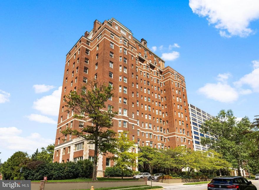 One of the city’s most iconic buildings, the Warrington Condominium has retained its standing as Baltimore's premier luxury high-rise since its completion in 1928. Units 601 & 602 have been masterfully combined, offering 3966 square feet of magnificent, impeccably curated living space. Completely re-imagined with large living spaces and bedroom suites, unparalleled quality and craftsmanship, custom lighting and Sonos sound system, reclaimed hardwood flooring. Interior design by Jay Jenkins, lighting by Jones Lighting. Wide 40-foot gallery Foyer, formal Living Room with gas fireplace, formal Dining Room. Gourmet Kitchen with custom marble counters, Sub-Zero built-in refrigerator, adjacent 2-zone wine cooler and Wolf commercial grade 6-burner gas range. Butler's pantry with granite counters. Wood paneled Family Room with gas fireplace and built-in bookcases. Sumptuous Primary Suite with Sitting Room, Bath with steam shower and 2 dressing rooms. Bedroom 2 with marble Bath. Building amenities include concierge, new fitness center, conference room, wine room and community garden. 2-car garage parking and extra storage. An exercise in perfection, Unit 601 is a rare opportunity to own one of the larger and most beautifully re-envisioned residences in this fine building. Dining Room chandelier is excluded.