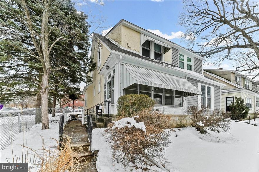 Handyman special in Drexel Hill! This 3 bedroom, 1.5 bath corner twin offers a fantastic opportunity for investors or buyers looking to renovate and build equity. The main level features a traditional living room, dining room, and kitchen layout. The second floor includes three bedrooms and a full hall bath. A powder room is located in the basement. Corner property provides additional yard space, along with a fenced rear yard and detached garage.  Home is in need of repairs and updates and is being sold strictly as-is. Buyer is responsible for Upper Darby Township Use & Occupancy requirements and any repairs required by the township.  Conveniently located near shopping, public transportation, and major roadways.