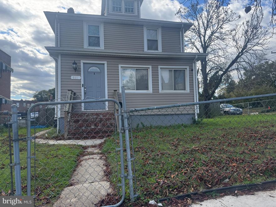 Welcome to this charming detached home, featuring three comfortable bedrooms. The main level includes a half bath, while a full bathroom is located upstairs. The home boasts a spacious fenced-in yard, a detached garage, and a lovely deck out back, perfect for outdoor entertaining. The basement has a side entrance and offers potential for additional living space. The roof and HVAC system are both just six years old, ensuring peace of mind. This home is spacious and full of potential!