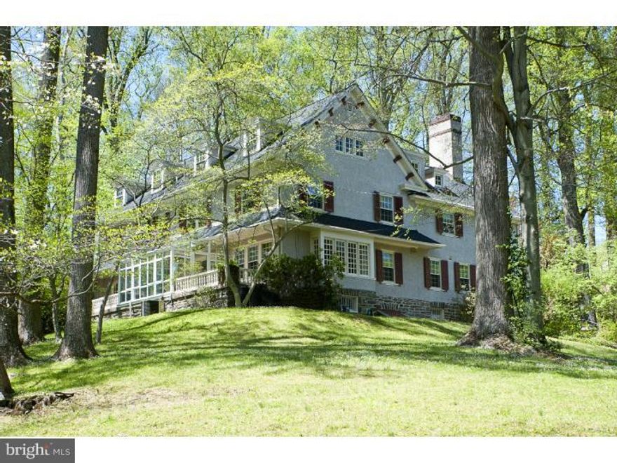 With its high ceilings throughout, the authenticity of the historic 1900 residence is made practical for today's living by the tasteful and intelligent interior architectural work. The attention to detail, quality, and contemporary planning allows the home to adapt its use to fit different owner's lifestyles.  Contemporary life and entertaining function more easily with the open flow between the large center hall, living room, sun room family dining, and eat-in gourmet kitchen. Thoughtful planning allows the current 4 bedrooms and 4.5 baths to be expanded to provide up to 6 bedrooms and studio if needed.  Unlike most historic colonial homes, there are ample closets throughout and additional storage in the full basement with laundry area. Having more open flow and good natural lighting throughout the interior, the home welcomes both intimate personal time and lively group entertaining. The outdoor terrace is positioned to expand these options and include the surrounding grounds.  Bay windows and generous sized windows throughout the house bring the beauty of landscaped views inside.  Only the highest quality materials and workmanship have been employed.   Glazed French doors and windows bring natural light to the wood floors and tasteful accents of tumbled marble and granite. Baths are updated with their own special marble, tile, or mosaic accents. Beneath all the quiet elegance are high capacity electrical, plumbing, security, and HVAC system.