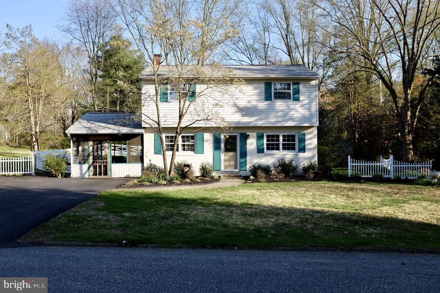 Remodeled and Updated Brick front Colonial on over 1/3 acre lot. Partially fenced in side and rear yard. Attached 22x13 screened in porch for entertaining. Asphalt Driveway 1 year old.  Architectural roof 6 years old. Completely refinished hardwood floors in main part of house.  Completely remodeled kitchen with granite counters and hammered copper farm sink with ceramic tile floors and all stainless appliances.  Master bedroom, bath, and den area addition could also be used as an in law area. This area has a coffee bar which could also be a kitchenette. This area including the master bath is ADA compliant and has a walk in closet. 3 upstairs bedrooms all have refinished hardwood floors and upstairs bath has been completely remodeled and includes a jetted bathtub and separate shower. 5 minutes from downtown Bel Air and one minute to bypass. Over 2,000 square feet on main and second levels. Basement has been completely waterproofed. Water baseboard heat with separate central air. It is ready to move in and in a quiet neighborhood.