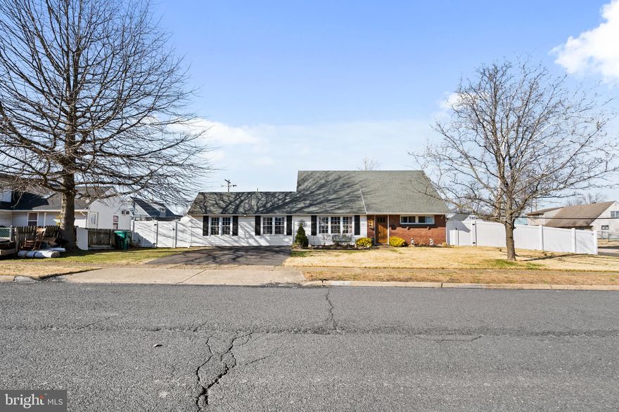 Welcome to 194 Cobalt Ridge Dr S. Neshaminy schools Middletown Township. Move in ready corner Cape Cod offering an open floor plan and stylish custom updates throughout. Interior walls were thoughtfully removed to create an expansive living space featuring an enlarged living room with a cozy pellet stove that flows seamlessly into a beautiful farmhouse style kitchen.The kitchen showcases custom cabinetry, a center island overlooking the living area. Stunning reclaimed barn wood accents add warmth and character throughout the first floor. The primary suite has been expanded to include a versatile bonus area perfect for a reading nook, home office or exercise space. The first floor bathroom has been tastefully remodeled with classic subway tile finishes. A dedicated laundry room adds easy convenience in the first floor space. Additional living space includes a large rear family room, two generously sized bedrooms, and a remodeled upstairs bathroom. Luxury vinyl flooring adds durability and style throughout much of the home. Situated on a desirable corner vinyl fenced lot, the exterior features a paver rear patio for relaxing and entertaining. Energy efficient split units provide flexible comfort year round. Major improvements over current ownership include updated siding, windows and doors, making this home truly modern ,updated, and move in ready