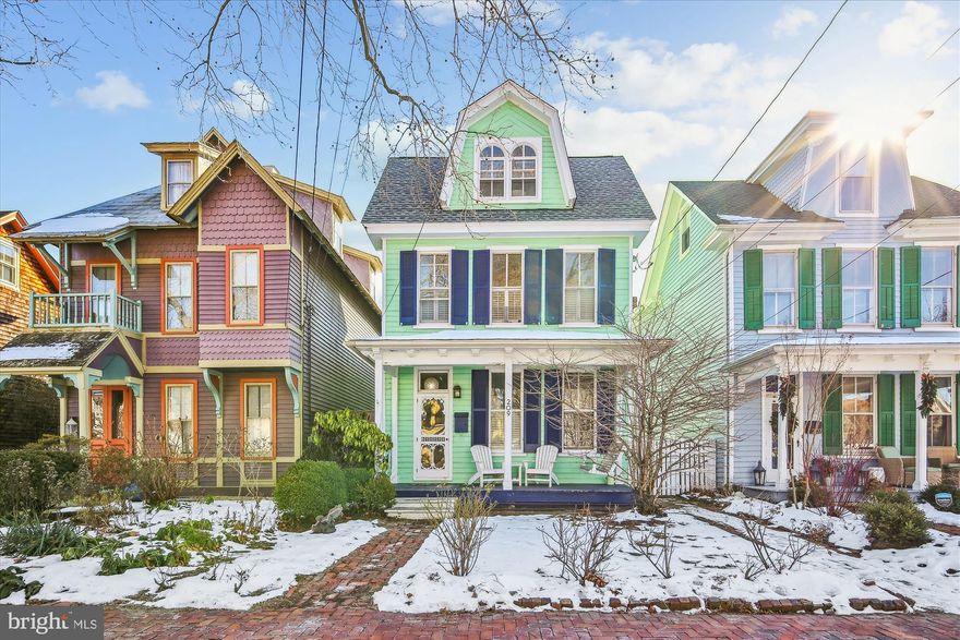 Welcome to the historic Fannie Stuart home, c 1885 - a delightful Victorian home, with the perfect blend of classic elegance and modern comfort, blocks to downtown historic Chestertown and all it has to offer.  This special residence boasts four spacious bedrooms, and two beautifully renovated bathrooms, offering ample space for relaxation and entertaining. Step inside to discover a warm and inviting interior featuring traditional wood floors, crown moldings, period touches throughout, and built-ins that enhance the home's character. Natural light pours in through the oversized windows, creating a bright and cheerful atmosphere throughout. You'll be pleasantly surprised by the tastefully updated chef's kitchen - where everyone will want to be - a sunny and comfortable living room, banquet sized dining room, a handsome full bath,  and an added bonus room that could be used as a sun room, den, or even a 5th bedroom.  The upper levels include 4 generous bedrooms with tree top views, and the other full bathroom. The exterior of the home is equally appealing, with an inviting front porch - a window to the neighborhood - that welcomes neighbors to join you. The low-maintenance lot,  which is fenced in the rear and wonderful for pet parents, is adorned with trees and lush greenery providing a tranquil setting for unwinding after a long day. Enjoy peaceful views of the garden from one of two patios, making it an ideal spot for morning coffee or evening relaxation.  Additional features include easy parking behind if you choose not to park out front, and storage space in an outdoor shed. With its timeless charm and modern amenities, this Victorian gem is ready to welcome you home. The Chester River, theater, weekly Farmer's Market, boutique shops, popular town events, and dining are all within a few blocks. Don’t miss the opportunity to make this enchanting property your own!