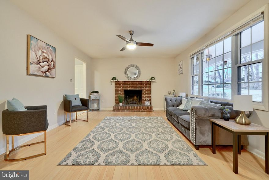 Beautiful, move-in ready 5 bedroom ranch style home in highly sought after Odenton community! Eat-in kitchen has quartz counters, stainless steel appliances and lots of cabinet space. There is a spacious living room with lovely flooring and a brick fireplace. The separate dining room has large glass doors that open up to an oversized rear deck overlooking the spacious, fenced in backyard! The primary bedroom has an updated, attached full bathroom. There is a fully finished basement with a rec room, bathroom and two bedrooms.