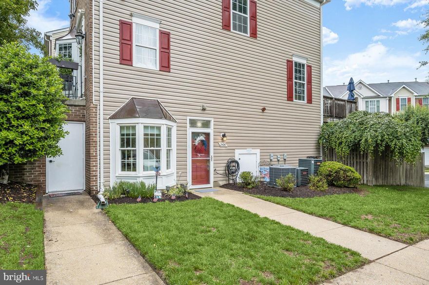 Move-in ready and meticulously maintained, this spacious one-level condo offers the perfect blend of comfort and convenience in the heart of Crofton. Spanning 1,360 square feet, the home welcomes you with gleaming hardwood floors that flow seamlessly through the open-concept living area and into the eat-in-kitchen. Updated with granite countertops, a modern backsplash, and stainless-steel appliances, the kitchen features a gas range and a bright breakfast nook set against a large bay window that floods the space with natural light. High ceilings and elegant crown moldings enhance the inviting living room, where a cozy fireplace serves as a beautiful focal point for year-round relaxation.
The thoughtful layout provides excellent privacy, with bedrooms situated on opposite sides of the hallway. The primary suite is a true retreat, offering ample space for a king-sized bed, generous closet storage, and a stunning, fully remodeled private bathroom. Across the hall, the second bedroom is equally spacious with its own large closets. Outdoor living is just as impressive, featuring a charming, privately fenced rear yard with a full paver patio perfect for entertaining. For added convenience, the unit includes a private exterior storage closet and offers a step-free entrance with plenty of parking directly in front. Perfectly positioned for commuters, this home is minutes from the shops at Waugh Chapel, Ft. Meade, NSA, and the MARC station, providing easy access to DC, Annapolis, Baltimore, BWI Airport and more!