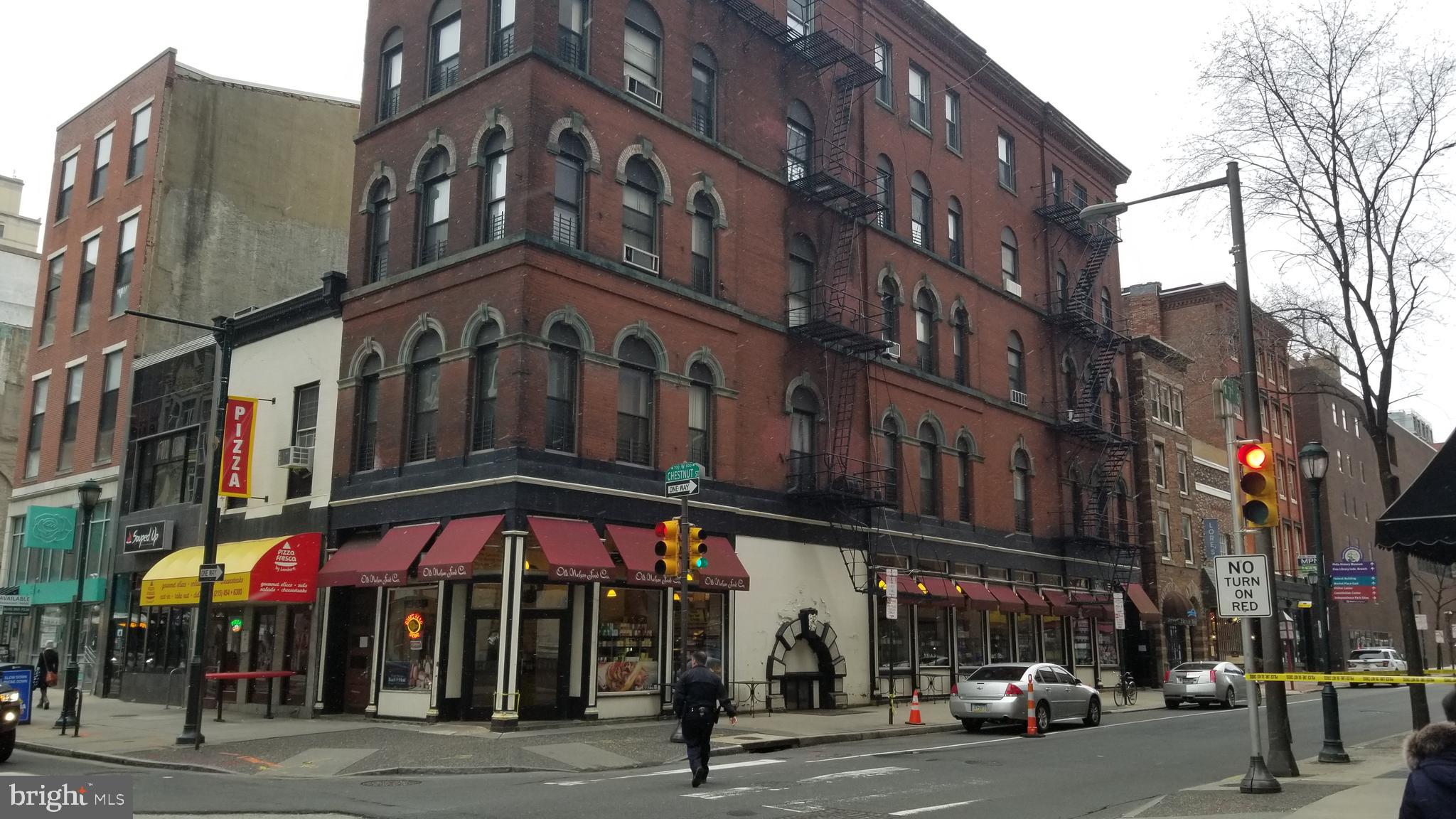 Investment Property!!! Corner property with 5 floors. 1st floor commercial retail food deli been in operation for 20+ years, 2nd floor 2 bedroom apartment, 3rd floor 3R-2 bedroom apartment as 3F-1 Bedroom apartment, 4th floor 4R-2 bedroom apartment and 4F- 1 bedroom apartment, 5th floor 2 bedroom apartment (largest unit). Opportunity to own a part of center city Philadelphia.
Call to see!!