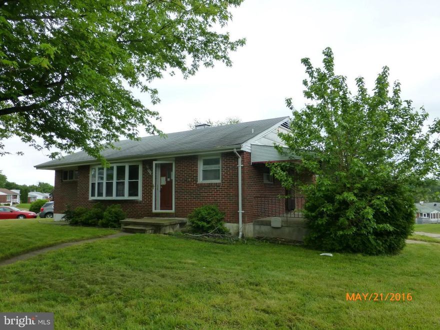 Corporate owned Prop. Sold AS-IS. All brick Rancher located on a corner lot features 3 Bedrooms 1.5 Bathrooms. Finished lower level with family room and a den. Storage space in the basement. Central AC System. Needs work.