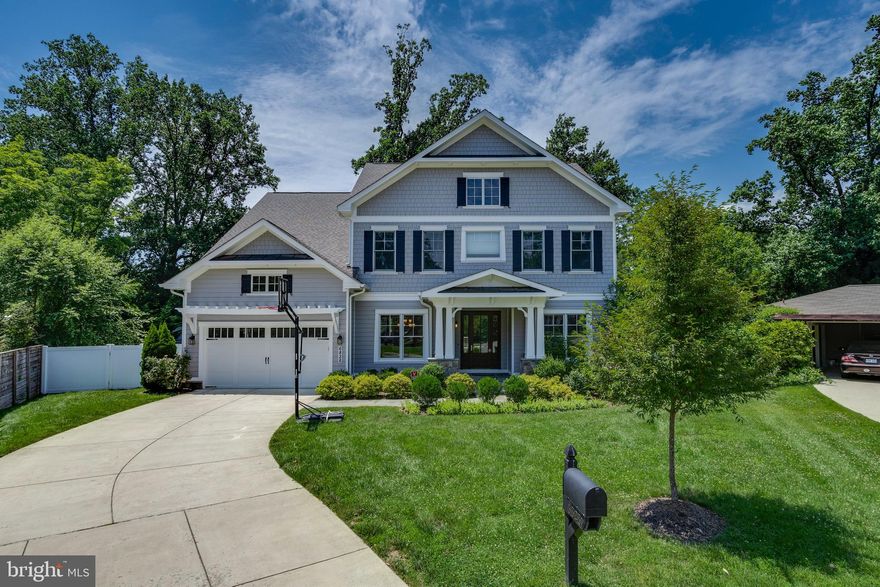 Located in the heart of Kenwood Park, Bethesda , on a quiet cul-de-sac, this 2017 MidAtlantic built home is nestled on a private 0.28 acre lot, completely fenced and gated, with ample yard space for adding a pool! The home features approximately 6,200 SF of fabulous living space on three levels, one of the best floor plan designs out there, offering the perfect combo of modern amenities today's buyers would expect. Four spacious bedroom suites on the upper level including a luxurious primary suite with his & hers walk-in closets with custom built-in, three additional large en-suite bedrooms, as well as a family-lounge space, and a laundry room. Large and open main level floor plan features a modern chef's kitchen with an oversized center island, top-of-the-line appliance package, beautiful custom cabinetry, and a designated breakfast space with built-in bench. Also, a spacious family room with gas fireplace, separate family lounge room, formal dining room with adjacent butlers pantry, a private home-office with built-ins, and a covered-screened porch, media-ready and a fireplace! Two car garage, large mud-room with built-ins, powder room, and a large pantry, complete the main level. The lower level of the home has barely been lived in... huge rec room wired for sound and home-theater ready, additional bedroom suite, flex room also pre-wired for home-theater or home-gym use, storage and a walk-out to back yard. Many additional upgrades include Tesla/EV car charger, custom window treatments and plantation shutters, dedicated natural gas line for grilling, smart/mobile remote for security system and climate control, and more. Not to be missed.