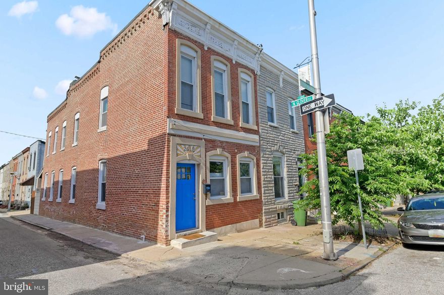 Back on the Market! This home is a beautifully renovated end of group home right off the Patterson Park with three full size bedrooms all on the upper floor. The finished basement provides an additional living space or bedroom to make it four bedrooms total. This home also has a large back parking pad with easy access along with a patio. This end of group features tons of natural light with exposed brick and large room sizes throughout. Home was updated in 2021 with new kitchen and bathrooms with a wide open floor plan. The roof was replaced in 2018 and the home has newer replacement windows. This property is move in ready. This home is priced to sell - tour now