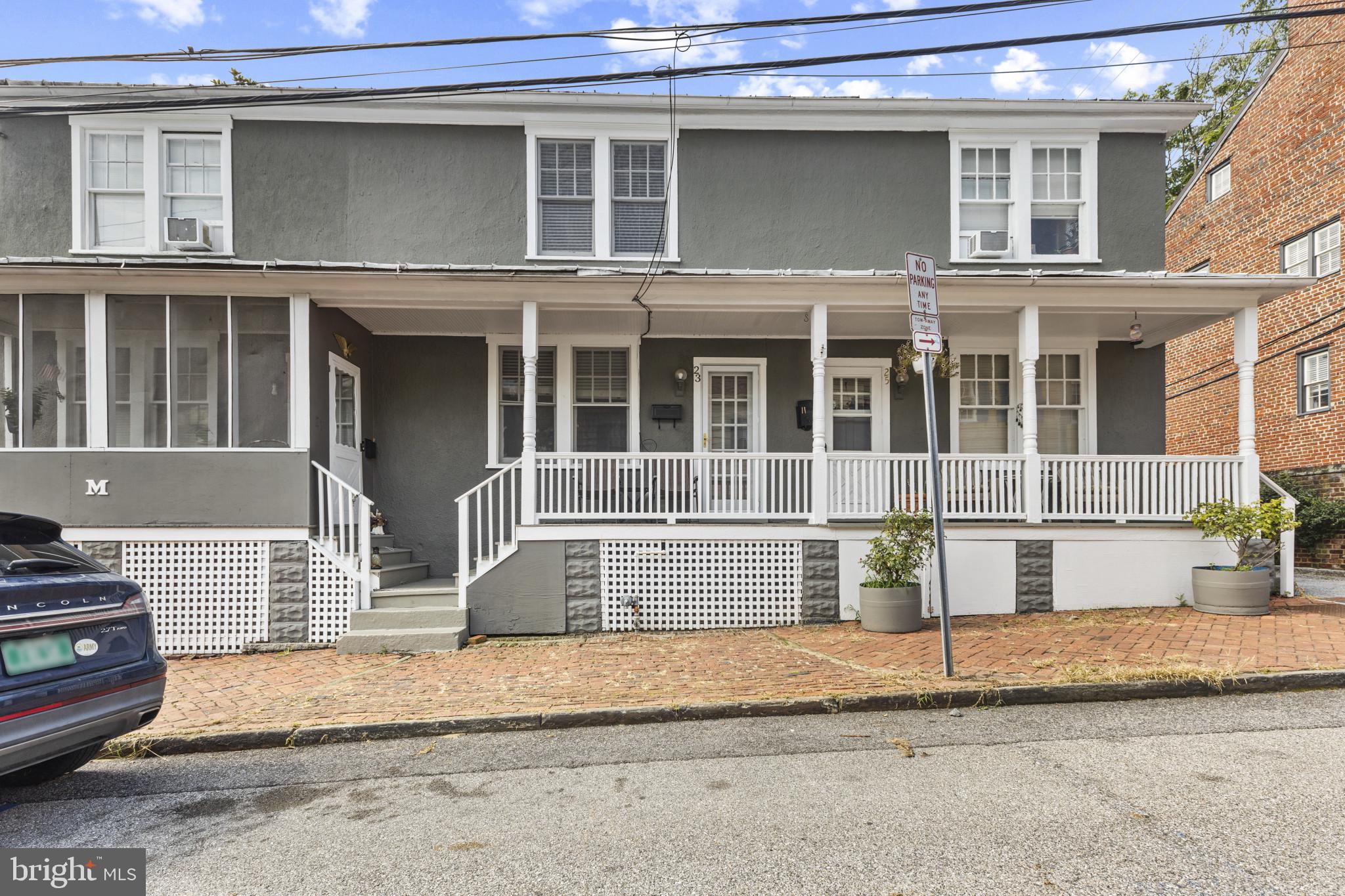 Prime Location in Downtown Annapolis with off street parking spot ! This Historic 2 level home has 3 bedrooms upstairs with 1 full bathroom. Living room, dining room and kitchen on first floor with a backyard patio. Washer/dryer included in the kitchen. Also includes 1 parking space behind the house. No Pets Allowed. No Groups. Minimum of 625 credit score required.