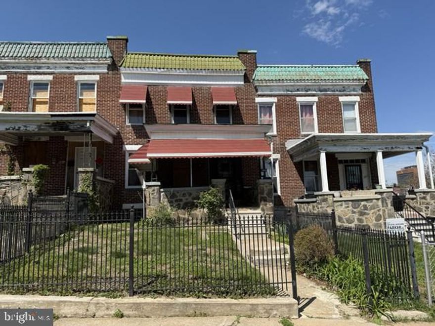 Welcome to 2802 Brighton St, a well-located Baltimore rowhome. This three level home offers hardwood floors, main level open foyer with french doors to living room, a breakfast room and a formal dining room, providing a comfortable and functional layout. Enjoy summer evenings relaxing on the covered front porch or in the rear yard, and cozy winters in the full-sized lower level. Conveniently located with easy access to major highways and less than 10 minutes from Downtown Baltimore and Coppin State University, this home delivers both comfort and connectivity. Don’t miss your opportunity!