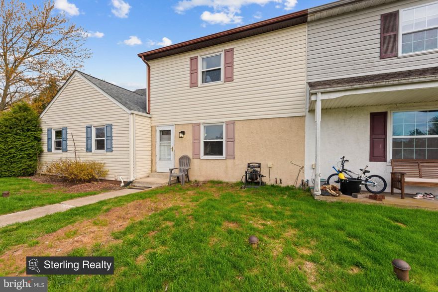 3 bedroom, 1 full bath, 2 half bath home in Souderton School District for under $300k! Come see this well maintained townhouse on cul-de-sac near shopping and major highways! Living and dining rooms have Pergo flooring. There is an eat-in kitchen with electric stove, dishwasher, linoleum floor plus breakfast area with sliders to the rear patio and yard; a 1/2 bath completes the 1st floor. The second floor consists of master bedroom with 1/2 bathroom, 2 additional bedrooms plus hall bath. There is a full unfinished basement and private backyard. Central AC, parking for 2 cars.  NO HOA!