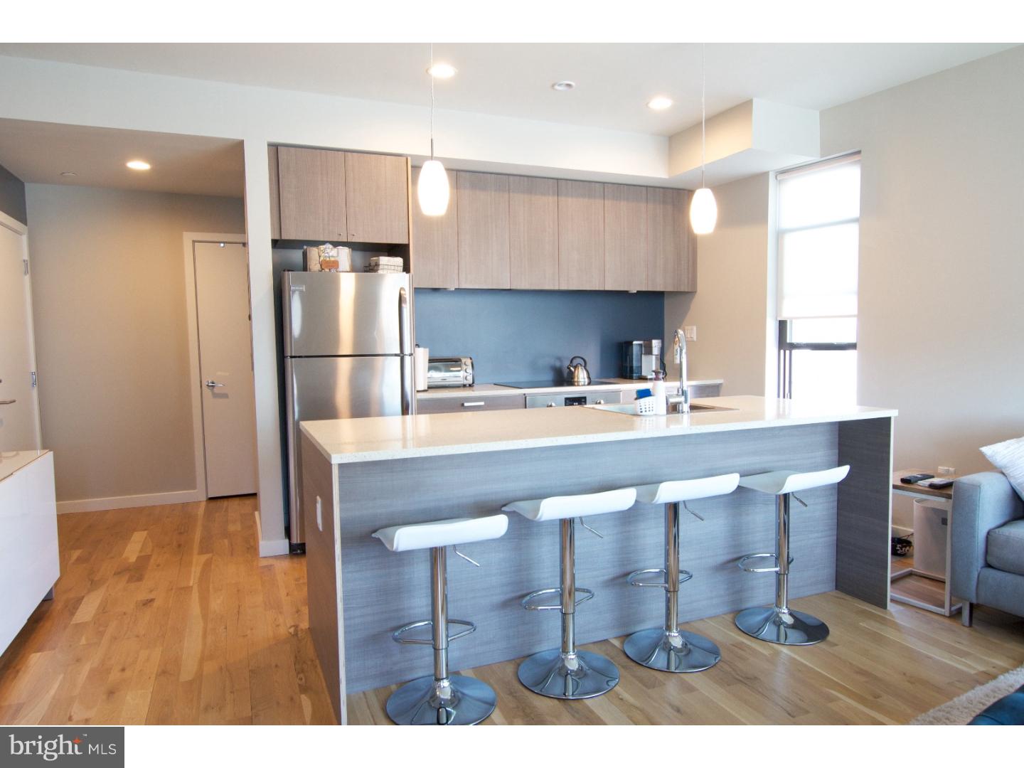BRAND NEW, Amazing bi-level 1 bed/1 bath unit in Folsom Powerhouse in Fairmount. Enter into a large living space with high ceilings, hardwood floors and tons of natural light and windows. The well designed kitchen features Bosch appliance, Grohe fixtures and custom cabinets. Travel upstairs to find a well appointed bedroom and bath level. Both living level and bedroom/bath level feature amazing views of the city skyline right through your window! Super Insulated, Triple Pane Windows, and Solar Panels on the roof decrease the already insanely low utility bills! Energy Star appliances, Efficient HVAC and High Quality Indoor Air. Also Bike storage in the building.