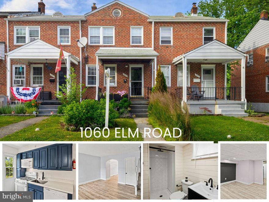Welcome to 1060 Elm Road — a charming interior townhome thoughtfully updated to blend classic character with modern comfort. Located in Arbor Manor, this home has seen a series of tasteful renovations over the past four years. The main level features a brand-new kitchen completed in 2023 along with new luxury vinyl plank flooring. The upper level features original heart pine floors, three bedrooms and a shared full bath. The renovated lower level adds flexibility with luxury vinyl plank flooring, a kitchenette, a fourth bedroom (flex space), and a beautiful mid-century modern inspired full bath. Don’t miss your chance to own this updated home in a convenient commuter location (just a 5 minute walk from downtown Arbutus!). This property is also a fully registered rental. Home is being sold as-is.