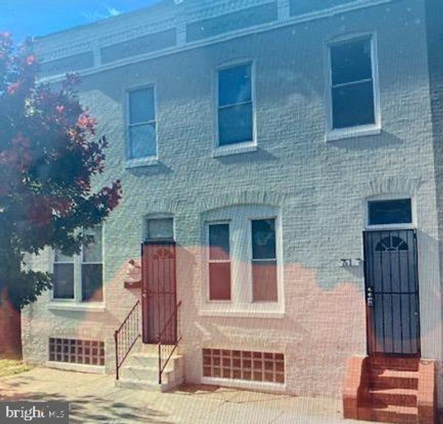 This opportunity comes around once in blue moon.  Perfect Rental Property if you are in the market for an investment property because the work has already been done. Buyer must confirm ground rent. The property is occupied, please do not disturb the tenant without an appointment. The seller is selling 610 N Collington Ave as well. Buy one or two and earn rental income today.  Great starter home right in the heart of Downtown near everything.