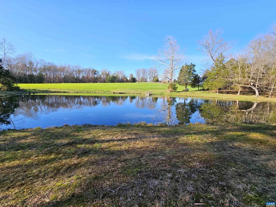 Exceptional property with perfect building location, plenty of green fields, a pond with bass, crappy, and blue gill, AND plenty of woods with many native wildflowers and large deer! Spring wildflowers are getting close to popping out! Large deer have been spotted here. Frontage on two roads gives you options for entrances. In a quiet and well-maintained area with easy access to 60 and 45 to reach Charlottesville, Richmond, and Lynchburg. Head south, and you will be in Farmville in 15 minutes. This land is a treasure with a perfect building site overlooking the pond. Come see what this treasure chest holds for you and your future!
