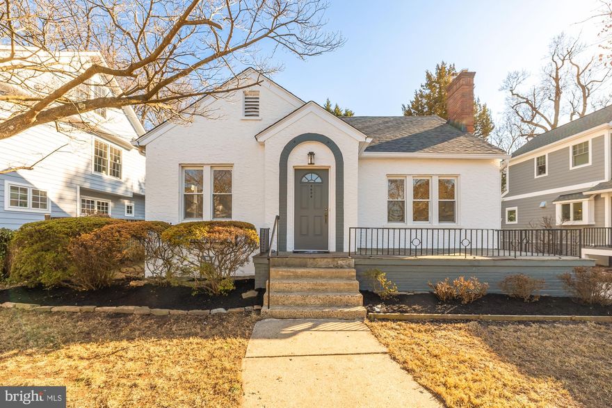 **Charming Expanded Cape Cod in Prime East Bethesda Location**

Welcome to this beautifully expanded and updated Cape Cod in the heart of East Bethesda! This home effortlessly blends classic charm with modern convenience, offering three finished levels of thoughtfully designed living space.

Step inside to a spacious family room with a cozy fireplace, leading to a renovated kitchen featuring new countertops, backsplash, range, and microwave. The open-concept design flows seamlessly into a sunny sitting area and eat-in space, all overlooking the backyard with a large deck and detached garage.

The main level boasts two bedroom suites, each with newly renovated bathrooms, as well as a convenient laundry space and mudroom. Throughout the home, you'll find refinished hardwood floors and updated light fixtures, enhancing its warm and inviting feel.  
Upstairs, lives a spacious suite filled with light and hardwood floors, a walk-in closet, and an ensuite bathroom.  

Downstairs, the newly carpeted basement offers incredible versatility, featuring a full bathroom, bonus room for additional guest space, ample storage, a second full kitchen with eat-in space, and even a second laundry room.

Situated on one of East Bethesda’s best and widest streets with sidewalks, this home offers unparalleled convenience—just two blocks from Wisconsin Avenue, two Metro stations, multiple grocery stores, and all the shops and restaurants of downtown Bethesda.

A rare find in an unbeatable location—don’t miss this East Bethesda gem!