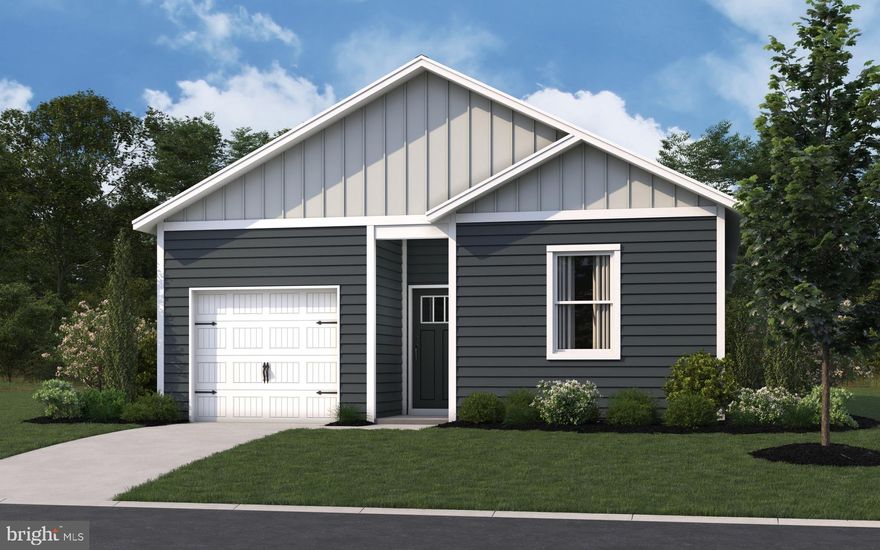 Come discover 121 Hobbs Street, a new home soon to be under construction in the quaint Kinnamon Meadows community of Greensboro, MD. The Helena is an inviting 1,460 square foot cottage-style ranch home that offers four bedrooms, two bathrooms, and a one-car garage. The long, welcoming foyer of this home allows for the three guest bedrooms and guest bathroom to be separate from the living areas of the home.

The oversized great room with an abundance of natural light is open to the kitchen making an ideal space to entertain or spend time together with loved ones. The main bedroom is privately tucked away from the great room and features a walk-in closet and a private, full bathroom.

The functional kitchen offers plenty of cabinet space, stainless steel appliances, a sizeable island with room for seating and a pantry closet. The home’s fourth bedroom is situated away from the other bedrooms providing the opportunity for a home office, hobby room or playroom. The laundry room is nestled off the kitchen.

The included, white blinds and an innovative Smart Home® package will give you complete peace of mind living in your new home.

Pictures, artist renderings, photographs, colors, features, and sizes are for illustration purposes only and will vary from the homes as built. Image representative of plan only and may vary as built. Images are of model home and include custom design features that may not be available in other homes. Furnishings and decorative items not included with home purchase.