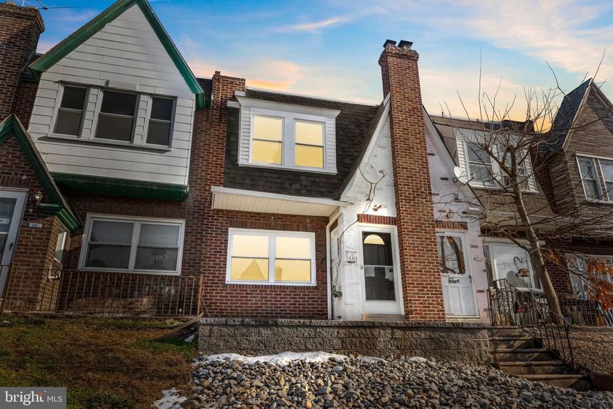 Fully renovated and move-in ready home located in the desirable Mayfair section of Northeast Philadelphia. This property has been completely updated from top to bottom, featuring all new electric, plumbing, heating system, windows, roof, and doors for peace of mind and modern efficiency. The main level showcases beautiful hardwood-style flooring, custom trim work, wainscoting, and crown molding throughout, complemented by LED recessed lighting. The stunning kitchen offers quartz countertops, 36" white shaker cabinets, and stainless steel appliances—perfect for both everyday living and entertaining. Upstairs, you will find two generously sized bedrooms, each featuring hardwood-style flooring, ceiling fans, and ample closet space. The beautifully updated full bathroom includes a tub and custom tile work, offering both style and comfort. The finished basement provides valuable additional living space, including a bedroom with an attached half bath, along with a custom-tiled full bathroom. Every detail has been thoughtfully designed with quality finishes and craftsmanship. Outside, enjoy a brand-new retaining wall and concrete slab out front, enhancing curb appeal and functionality. Conveniently located close to all major highways, shopping, dining, and public transportation, this home offers easy access to everything Northeast Philadelphia has to offer. Don’t miss this opportunity to own a beautifully renovated home in one of the area’s most convenient neighborhoods.