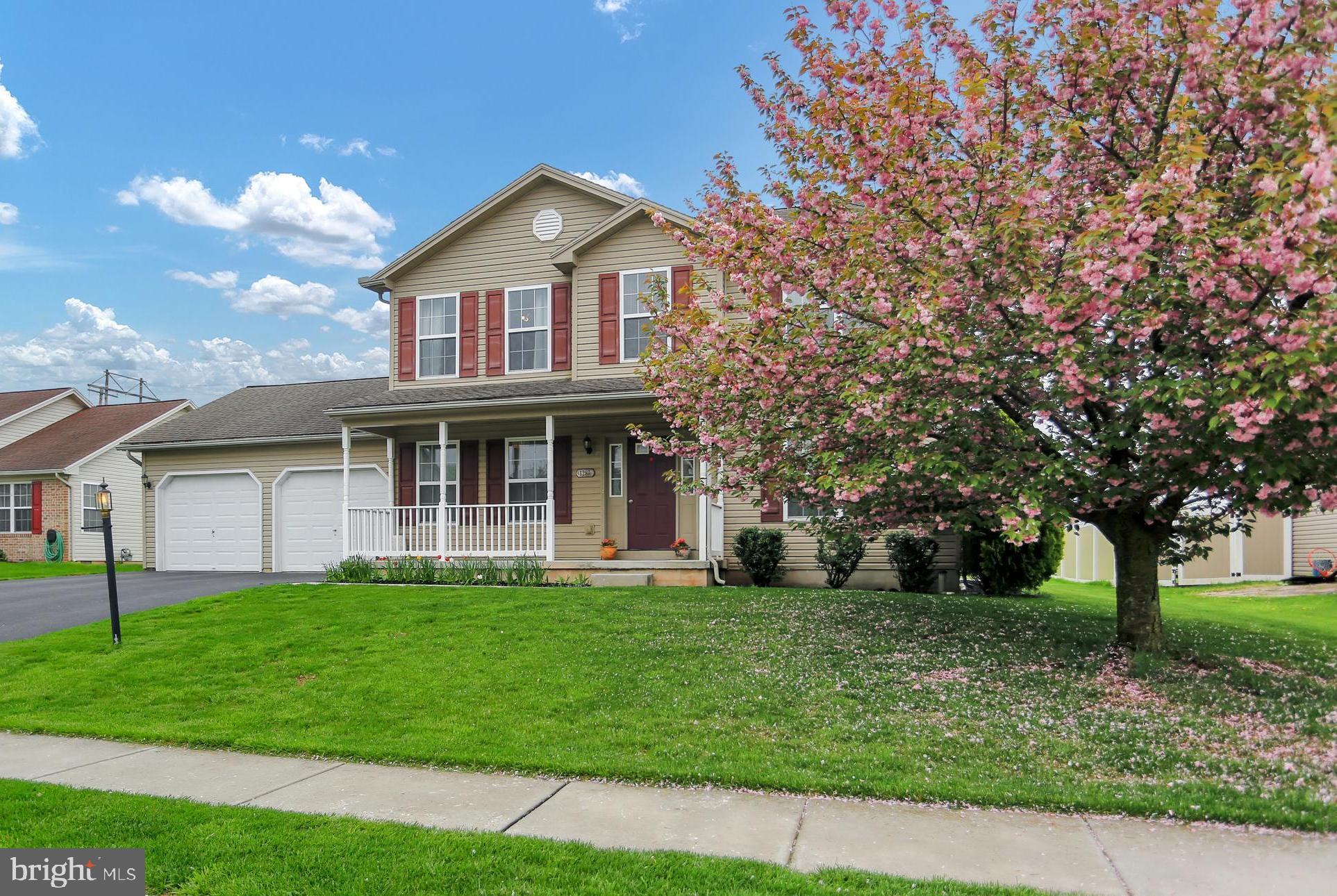 Buyers' financing fell through at the last minute. Home is Back on the Market!!! Pride of ownership is evident in this well maintained, move-in ready home * Neutral colors throughout * Gorgeous Tamboril exotic hardwood floors throughout the first floor professionally installed in March 2018 * 26 x 16 Composite Deck w/vinyl railings added in November 2021 - great spot for relaxing and entertaining, home backs to common area green space * Basement finished in April 2022 - possible 4th bedroom * Welcoming foyer with coat closet * Living room opens to the very spacious, bright with natural light and cheery family room * The family room, kitchen and dining area are one large open room, perfect for inside gatherings and convenient to the separate dining room * The primary bedroom is located on the second floor and includes a walk-in closet, separate linen closet & en suite private full bath * Two bedrooms, full bath with linen closet and laundry complete the second floor * The basement you will find finished with quality workmanship and includes an unfinished storage/utility room, perfect space to add a bath * Two-car garage with insulated garage doors and automatic garage door openers * Welcome home to Wellington Greens!