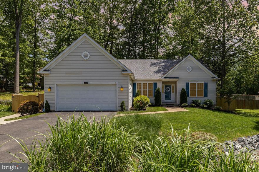 ONE-LEVEL LIVING---charming 3-bedroom, 2-bathroom rambler with attached double car garage offering nearly 1,600 sqft of thoughtfully designed living space. Built in 2002, the home boasts 10-foot ceilings throughout creating an airy and spacious ambiance. The family room features a cozy GAS FIREPLACE and a VAULTED CEILING, seamlessly connecting to the formal dining area, kitchen and breakfast room---perfect for entertaining and everyday living.---SPLIT BEDROOM design complete with a large walk-in closet and an en-suite bath with stall shower and SOAKING TUB, providing a peaceful retreat. Two additional generously sized bedrooms and a full hall bath to accommodate family, guests, or a home office setup. Laundry room equipped with storage shelves, and closet leads into the ATTACHED 2-CAR GARAGE---Outdoor Living: Situated on just under a half-acre lot, the fully fenced backyard provides privacy, space for outdoor activities, a DECK, PATIO and shed.---NO HOA, enjoy the freedom of a beautifully maintained subdivision without the constraints of a homeowners association. Located close to Brock Road Elementary School, with easy access to shopping, dining, and major commuter routes. Schedule your private tour today and experience all that 10805 Chancellorsville Drive has to offer!