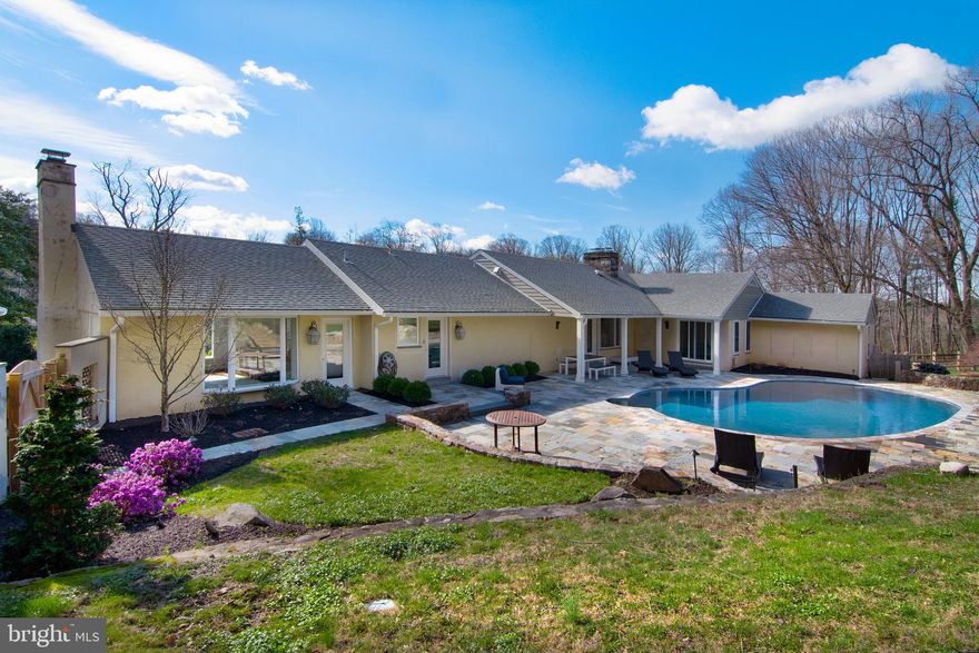 A beautiful setting, prime location and elegant living quarters define this, impeccably-
updated single-story gem on a secluded private lane in Gladwyne. A truly rare offering like
this doesn’t come along often, nestled on a unique piece of land spanning 2.5 scenic acres,
neighboring the bucolic Idlewild Farm Preserve and Bridlewild Trial. Take a stroll to the
preserve to better appreciate the incredible setting. The wonderful donkeys, goats and other
animals roaming are fully paid for and cared for. The property, complete with an animal
barn with 3 stalls, a feed/tac room, and indoor-outdoor chicken coop is zoned residential,
and a portion of the grounds are currently being used to house the farm animals. The new
owner can be named on that trust's insurance policy.  Nothing else like it exists! *** However, If the new owner does not want the animals to remain, other arrangements can be made.  Paradise awaits the nature lover, right here in your family’s own oasis.


Entertain and enjoy the incredibly spacious backyard featuring a brand-new sparkling in-
ground pool with new equipment, gorgeous new stone patio with covered and open areas,
new landscaping and exterior lighting, and new fire pit to cozy around affording the ultimate
outdoor pleasure. Also new is the lovely covered front patio where you can relax, read the
paper, and sip coffee while overlooking picturesque views. Generous grounds are perfect for
sports, recreation, and playtime with new fencing. 


The entire house has been painted, and renovated interiors are simply stunning. New front
and rear doors, all refinished wood floors, new lighting throughout, an all-new chef’s kitchen
from the cabinetry to the appliances and huge center island, and 4 totally new high-end
bathrooms are among the thoughtful upgrades. A gracious open entry welcomes you inside
with a powder room, coat closet, new laundry room and outside exit to the patio-pool
nearby. On one side is a large step-down living room with a brick fireplace that accesses the
patio and pool as well. On the other is a formal dining room brightened by a massive picture
window showcasing scenic vistas.


A charming family room with stone fireplace, built-ins, and walls of windows on both sides
sits off the open kitchen for more casual times, with glass doors to the pool-patio for
summer parties. An office with custom built-ins, well-proportioned bedrooms including a
luxurious primary suite, fabulous spa-inspired primary bath with an enormous water room,
full basement, detached 2-car garage, and make this super-special home a dream!
The new buyer could also choose to expand the home or build anew!