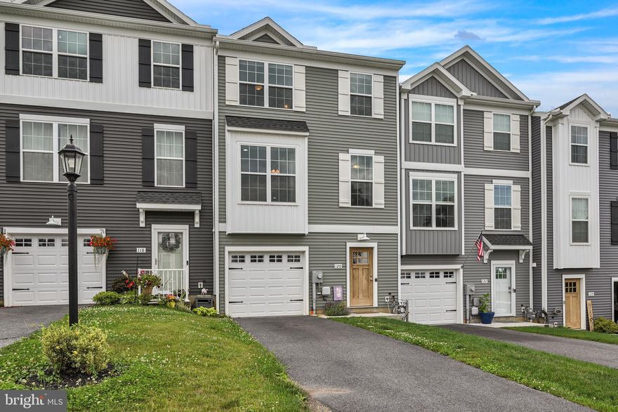 Welcome to this beautifully maintained home located in a highly sought-after area of Hanover, PA. This stunning residence offers 3 bedrooms and 2 1/2 baths, making it perfect for all buyers.  Step inside and be greeted by the elegant luxury vinyl tile flooring that seamlessly flows throughout the first and second floors. The open and airy layout allows for effortless entertaining and comfortable everyday living. The white kitchen cabinets, granite countertops, and island create a stylish and functional space for all your cooking needs.  Invite friends and family over for a delightful gathering in the dining area, which opens up to a deck where you can enjoy the serene outdoor surroundings. With 9-foot ceilings on the living room level created a  spacious and welcoming atmosphere.  Retreat to the primary bedroom that boasts a walk-in closet, full bath, and cathedral ceilings. This private oasis offers the perfect sanctuary to unwind and relax after a long day. The additional bedrooms can accommodate guests, a home office, or a hobby room. 
 Outside, the rear vinyl privacy fencing, providing a secure and tranquil space for outdoor activities. With the convenience of a one-car garage, parking and storage are a breeze.  Located in a desirable community, this home is in close proximity to schools, parks, and local amenities. All appliances convey with the home, making it move-in ready and hassle-free.  Don't miss the opportunity to make this exceptional property your own. Schedule your showing today and experience the charm and comfort this home has to offer.