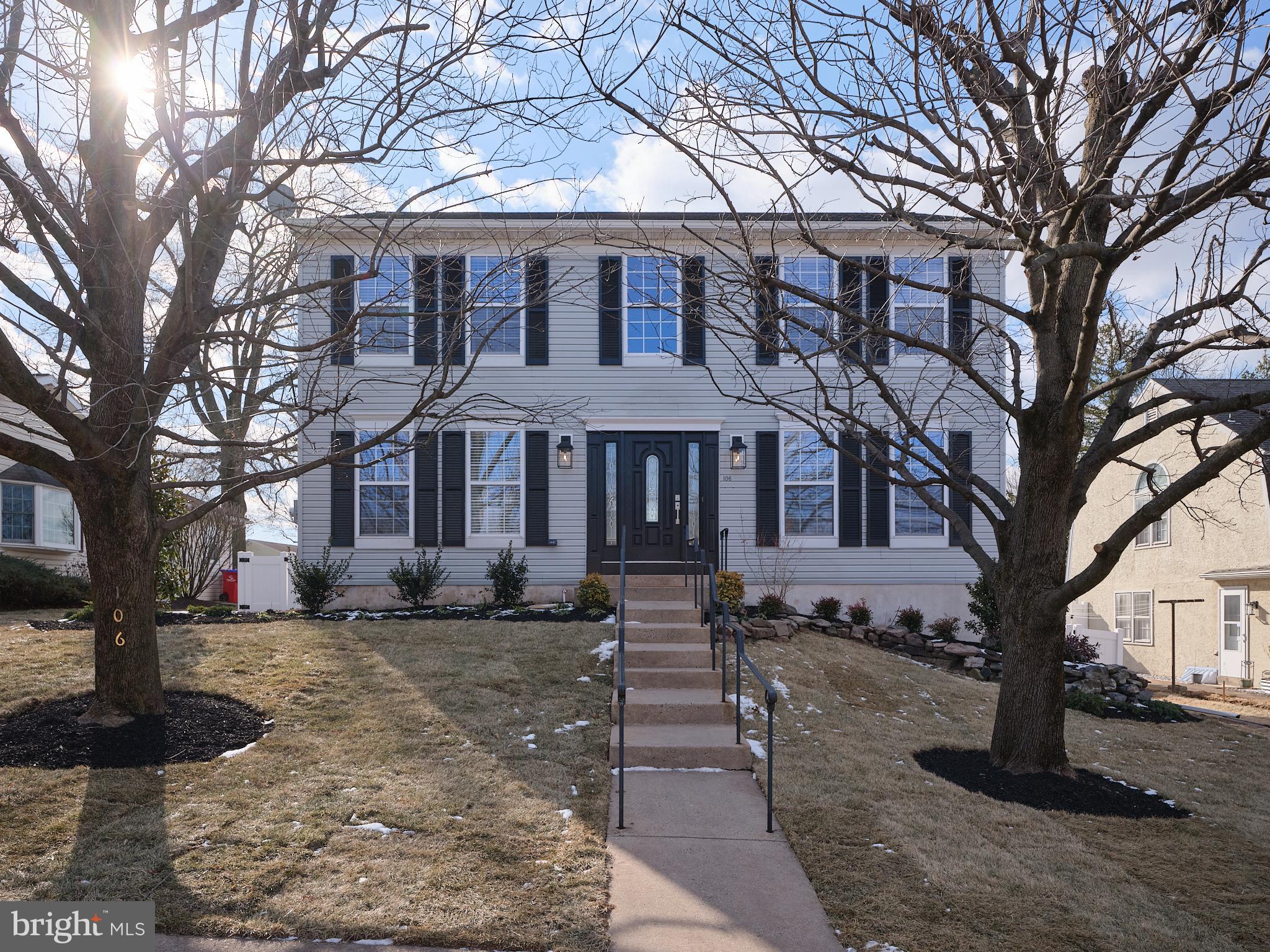 Stunningly Renovated Home. Turnkey, Modern, and Move-In Ready!
Welcome to 106 S School Lane, a completely updated and meticulously renovated gem in Souderton. This beautifully maintained home offers the perfect blend of modern upgrades and comfort, making it an ideal place to call home. The 1st Floor offer a Living Room, Dining Room, Kitchen, Family Room with door to back deck and a half Bath. 2nd floor consists of a Main Bedroom Suite with private Bath and walk in closet, 3 additional Bedrooms and a Hall Bath. Brand New Flooring: Elegant LVL flooring throughout the first floor, providing a sleek and durable foundation. The second floor is adorned with brand-new carpeting for a soft and cozy feel. Fully Finished Walk-Out Lower Level: A versatile space that can be customized to fit your lifestyle—whether as a family room, home office, or entertainment area complete with cabinetry, wine fridge, and built in TV. Plus, enjoy direct access to the outdoor space. Updated Laundry Room: Conveniently located on the lower level, the laundry room features all new fixtures and appliances. Lutron Lighting System: Enhance your living experience with energy-efficient and customizable Lutron lighting throughout the home. Contemporary Fixtures & Finishes: Every detail has been carefully selected, with new fixtures, hardware, and finishes that complement the home’s modern aesthetic. New Deck and Fence: Step outside to your own private retreat—perfect for outdoor entertaining, relaxation, or play. The newly installed deck and fenced-in yard offer both style and security.
All-New LG Appliances: The updated kitchen boasts a full suite of top-of-the-line LG appliances, ensuring both functionality and style for all your culinary endeavors along with quartz counters, eat-in island, new sink and tile backsplash. Neutral Paint Throughout: A fresh, neutral color palette offers a bright and airy atmosphere that complements any decor style. With its excellent condition and thoughtful renovations, this home is truly move-in ready and waiting for you to enjoy. Don’t miss the opportunity to make 106 S School Lane your forever home!
Schedule your private tour today and see all that this exceptional property has to offer!