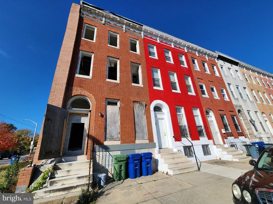 HOUSING AUTHORITY OF BALTIMORE CITY ONLINE AUCTION: Bidding begins 12/16/2025 @ 10:00 AM. Bidding ends 12/18/2025 @ 11:10 AM. List Price is Suggested Opening Bid. This 3-story townhouse is located in the Harlem Park neighborhood of Baltimore. The area is conveniently situated near several notable locations, including the West Baltimore MARC Station and Grace Medical Center. The nearest major traffic artery, US-40 (W Franklin St), provides easy access to the rest of the city.