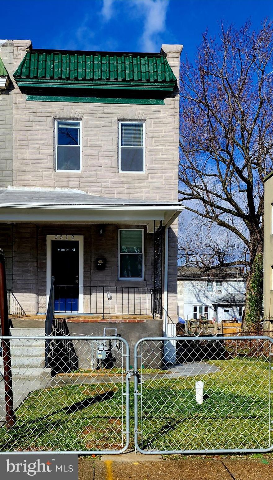 Beautifully renovated semi-detached home in the Pimlico area. Large fenced front and back yards on a very quiet street gives the feel of a single family home.  It's many windows give way to natural light including a skylight in the 2nd floor hallway. Plenty of storage space in partially finished basement with full sized washer and dryer.  Basement also has a rear exit. Convenient to mass transit. Vouchers are welcomed. Small pets allowed w/$500 pet deposit.